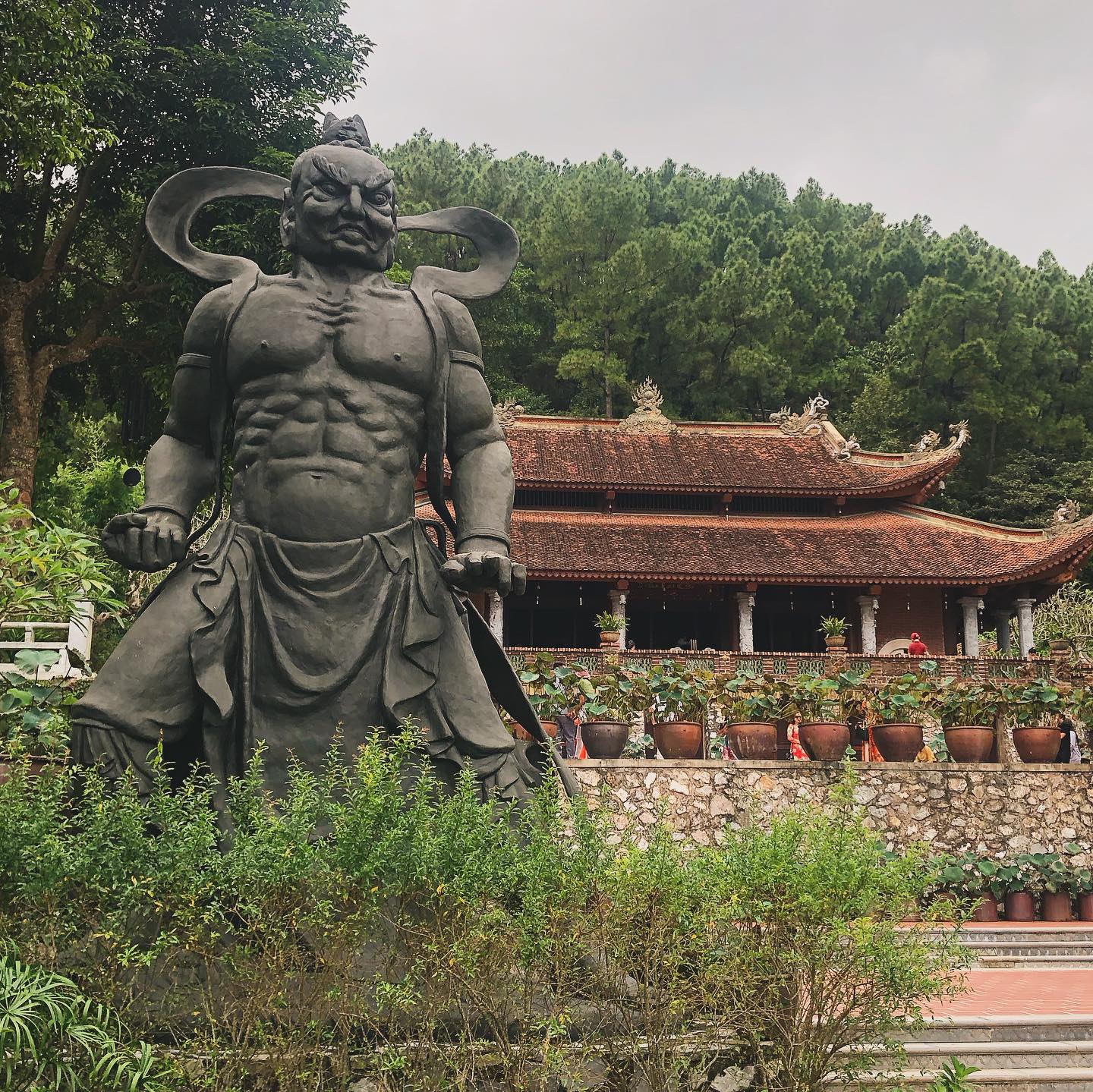 La pagode Dia Tang Phi Lai à 20 km au nord de Ninh Binh est une ancienne pagode récent rénovée. Les jardins sont très soignés, propres, dans un style japonisant, ce qui n’est pas courant au Vietnam. Accroché à une colline boisée, le lieu inspire la sérénité. Un arrêt intéressant en allant vers la baie d’Ha Long terrestre.
#vietnam #pagode #pagoda #chuadiatangphilaitu #voyageauvietnam #travelvietnam #carnetsdasie