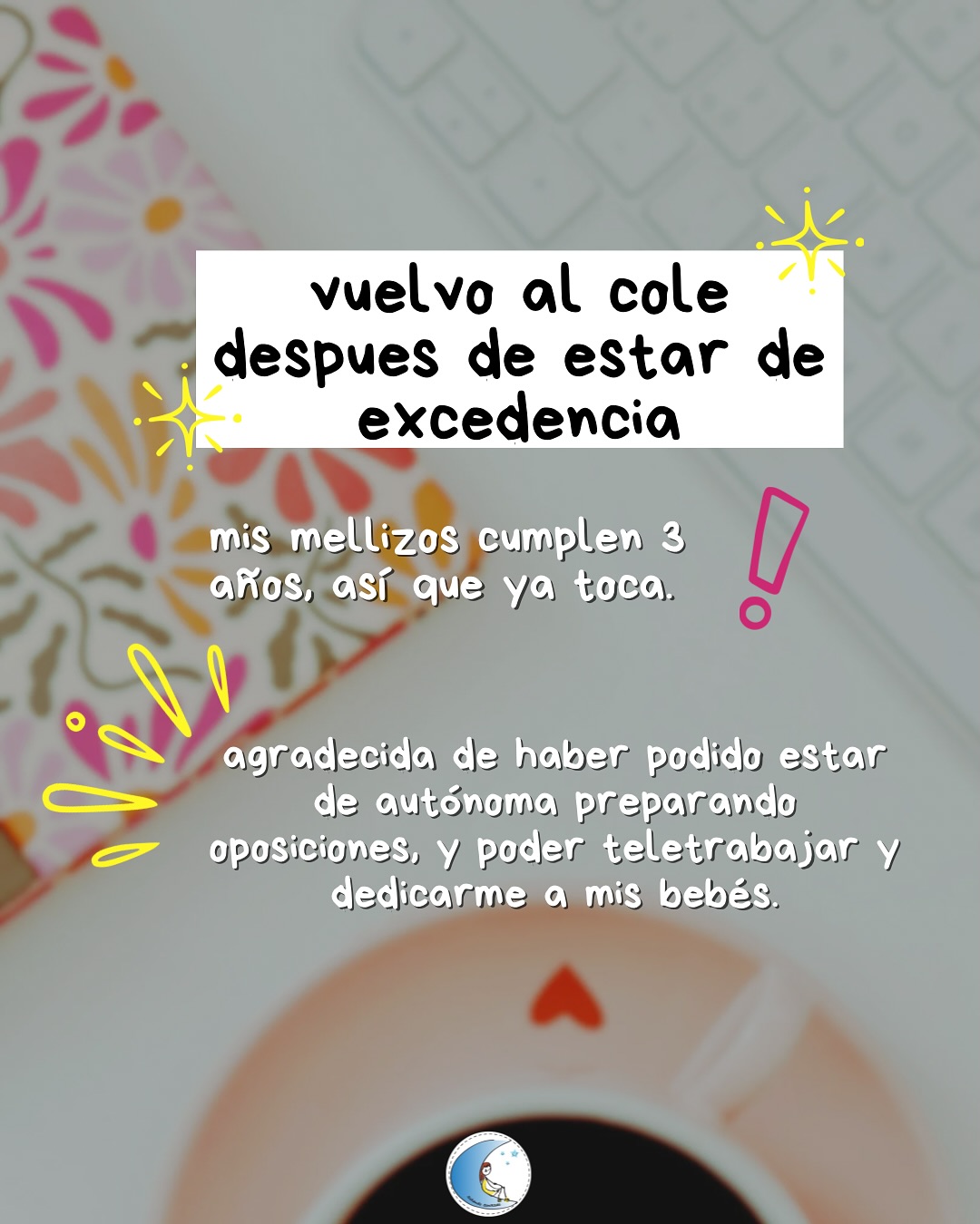 Acompáñame en esta triste historia de la vuelta al cole
(que no!, es broma!) 😉con muchas ganas ya, sobre todo porque mis peques también tienen comienzo de cole.
💫
Un finde, y …comenzamos! 🚀👩🏻🏫
#vueltaalcole #maestra #maestradeinfantil #claustrodeiginfantil #claustrodeig